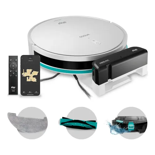 Robô Aspirador WAP Robot W1000 com Mapeamento Wi-Fi Bivolt