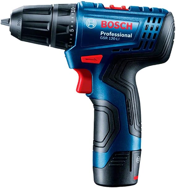 Parafusadeira e Furadeira Bosch GSR 120-LI 12V com 2 Baterias e Maleta - Imagem 2