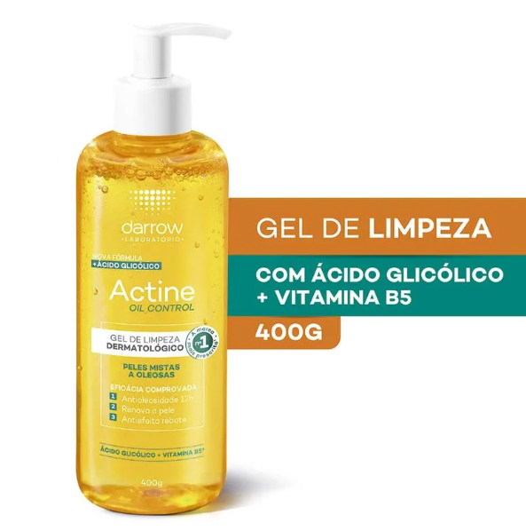 Gel De Limpeza Facial Darrow Actine Oil Control 400g - Imagem 2