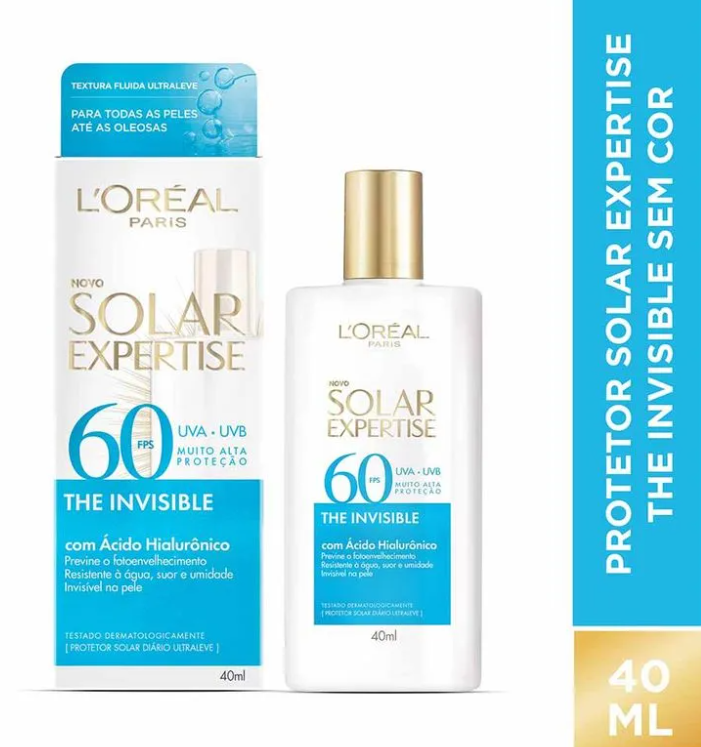Protetor Solar Facial L’oréal Paris Fps 60 Solar Expertise The Invisible 40ml - Imagem 6