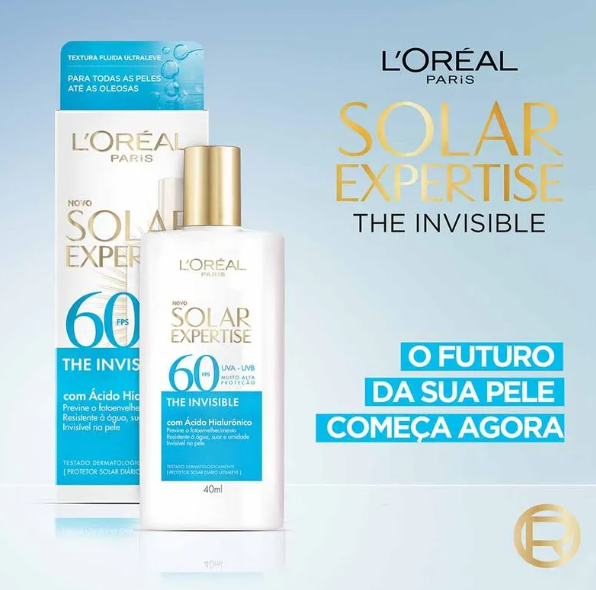Protetor Solar Facial L’oréal Paris Fps 60 Solar Expertise The Invisible 40ml - Imagem 2