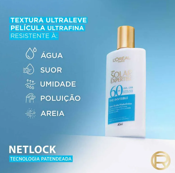 Protetor Solar Facial L’oréal Paris Fps 60 Solar Expertise The Invisible 40ml - Imagem 3