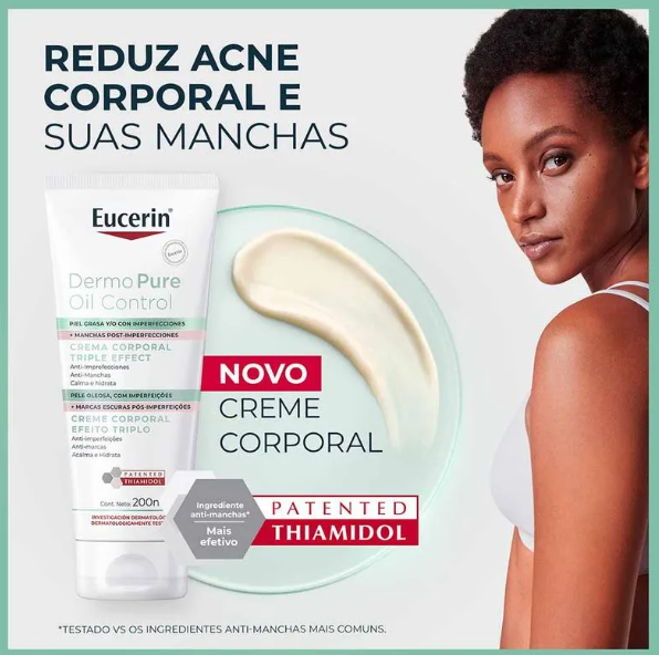 Creme Corporal Antiacne Eucerin Dermo Pure Efeito Triplo 200ml - Imagem 5
