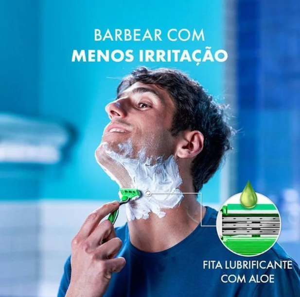 Carga para Aparelho de Barbear Gillette Mach3 Sensitive 16 unidades - Imagem 2
