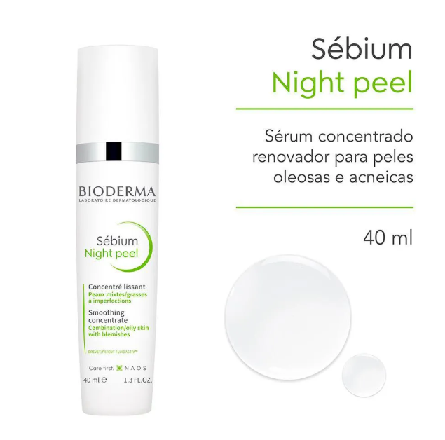 Sébium concentrado Bioderma Night Peel 40ml - Imagem 2
