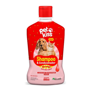 Shampoo & Condicionador Petkiss Morango 500 ml – Kelldrin