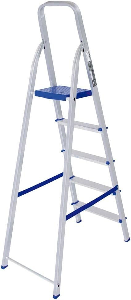 Escada de Alumínio Mor 5103 5 Degraus 120 kg - Imagem 2